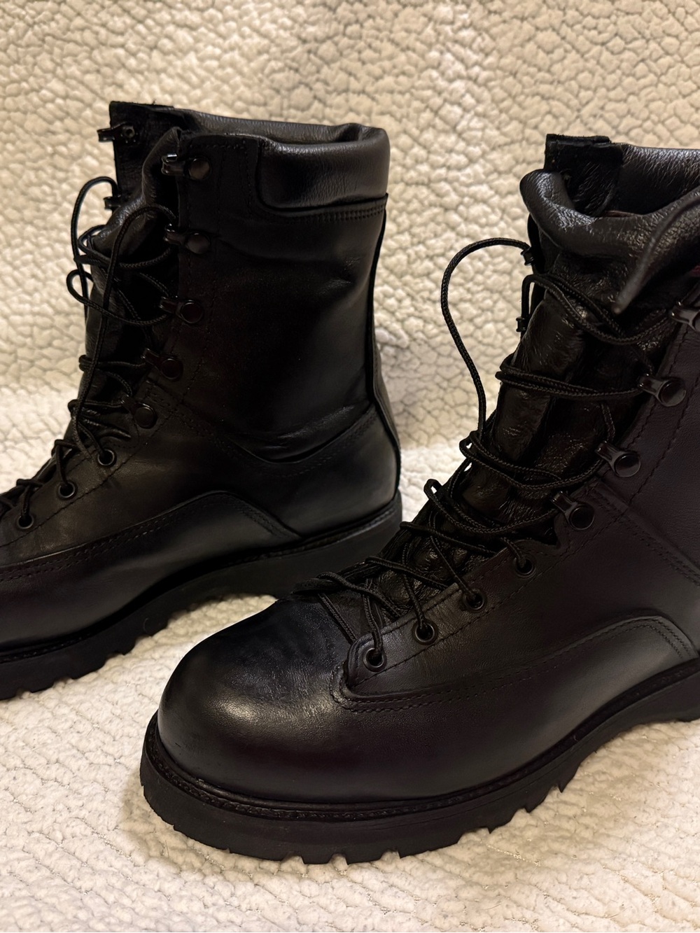 Matterhorn Men's Black Leather Lace-Up Tactical Boots Gortex